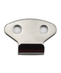 2 Pack 58mm Spring Loaded Latch Catch Toggle Stainless Steel Safety Security Hardware Fitting Duckbill Tensionlock Hasp close-up view