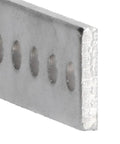 Close-up view of 20Pcs Beefy Galvanized Steel Flat Bracket Mending Plate For Heavy Duty DIY Frames with drilled holes for easy install.
