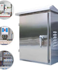 Heavy Duty 304 Stainless Steel Waterproof Electrical Box Enclosure For Street Lighting Weatherproof Junction Chest