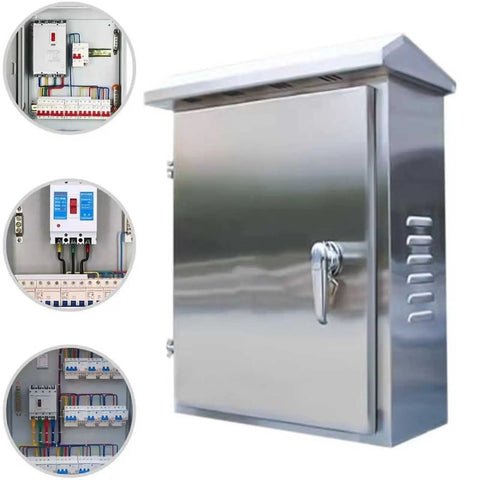 Heavy Duty 304 Stainless Steel Waterproof Electrical Box Enclosure For Street Lighting Weatherproof Junction Chest