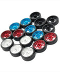 Assorted colored wheels, including sky blue, for Metal RC Steering Wheel Upgrade For One Twenty Eighth Scale Cars