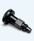 Drop Dead Solid M8 Index Plunger Positioning Pin Spring Loaded Locating Stud With Threaded Base Stainless Steel Heavy Duty Hardware, side view.