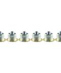 Six Pack Concealed Pendent Fire Sprinkler Heads Decorative Cover Plates Heavy Duty K80 199F, brass frame design, flush ceiling style.