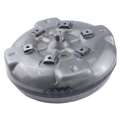 Beefed Up Torque Converter AT100842 AT100843 AT196800 for John Deere 210C 300D 310D 315DM 410B 410C 410D 415B 515B 482C Backhoe Loaders Smooth Power Transfer Easy Install, gray metal torque converter