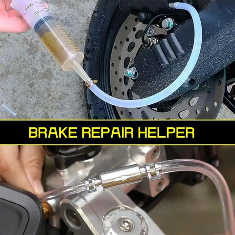 Two Pack Brake Bleeder Kit With Two 100ml Syringes Flexible Hoses Clamps And Adapters For Car And Motorcycle Quick Hydraulic Disc Brake And Clutch Bleeding Tool Easy Pro Grade DIY Maintenance No Helper Needed