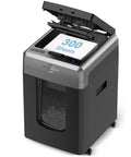 Two In One 300 Sheet Auto Feed Paper Shredder With 12 Sheet Manual Slot Built Like A Workhorse Commercial Grade Heavy Duty Micro Cut Shredder