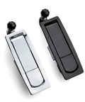 Cabinet Lock Lever Panel Push Button Compression Trigger Latch 1 Piece Black 35 Short Gate Lock Hardware
