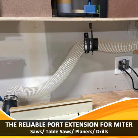 Badass Heavy Duty 2.5 Inch Dust Collection Blast Gate With Killer Airflow Control Design secure hose connector for woodworking.