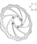 160Mm Flange Disc Brake Rotor For Road, Mountain, MTB And BMX Bikes With Stainless Steel Construction And 6 Bolt Mount Includes Flange Adapter And All Disc Brake Systems And Upgrades