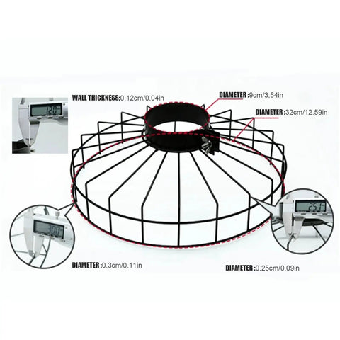 Outboard Prop Guard Shield With Stainless Steel Net Cage, Built To Last Marine Safety Cover For Boats And Motors dimensions