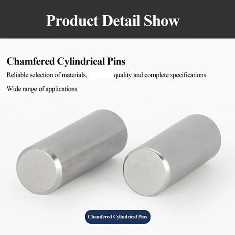 Close-up of stainless steel shelf pins 3.5mm dowel rods set of 50 for furniture DIY, smooth cylindrical locating pins.