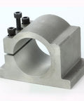 Heavy duty 80mm mounting clamp for Robust Industrial 2.2Kw Air Cooled Spindle Motor, sturdy aluminum construction.