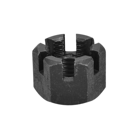 Super Tough M24X3mm Hex Castle Nuts Built From Badass Carbon Steel With A Durable Black Coating Grade 4.8 Fasteners Sold In A Two Piece Pack That Act As A Total No Brainer For Any Weekend Warrior
