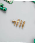 Solid Brass Pro Grade Hidden Hinges Set for Keepsake Boxes and Wooden Cabinets - Cylindrical Invisible Hinges Display