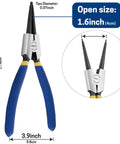 7 Inch External Snap Ring Pliers Heavy Duty Circlip Pliers For Removing And Installing Retaining Rings With Straight Jaw Cr V Steel Pro Grade Tool