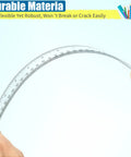 32 Pack Clear Rulers 12 Inch Dual Side Measuring Tools With Centimeters And Millimeters Bulk Metric Rulers being flexed showing durability