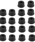 18 piece black rubber non slip furniture feet pads set for chairs and tables floor protection mats easy install overlay