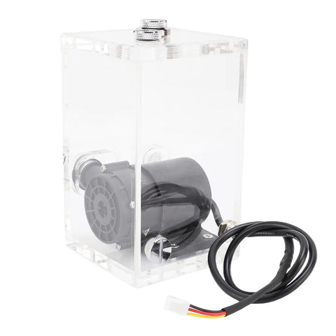 Durable Acrylic Water Cooling Pump Reservoir Combo 850Ml Capacity Quiet Operation Sturdy Design 5Mm Wall Integrated System For Pc Enthusiasts