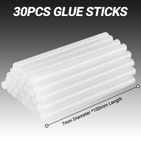 30 clear glue sticks for 20W High Temp Mini Glue Gun Kit With 55 Inch Cord Anti Drip Nozzle Includes 30 Glue Sticks For Crafting DIY