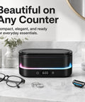 Heavy Duty Ultrasonic Cleaner Harnesses 48Khz Sonics To Slash Through Gunk On Jewelry Glasses Retainers Dentures And Watches with LED.
