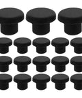 100 Pack Black Silicone Round Hole Plugs Screw Covers 3.0mm Dust Protection Antiaging Panel Button Caps For Industrial Control Panels And Home Shelves Ideal For DIY Projects And Cabinet Makeovers, black silicone plugs