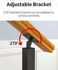 Adjustable bracket for Heavy Duty Stair Railing Kit Featuring Rock Solid Wrought Iron Balusters With Fully Adjustable Spindles.