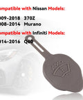 Image of Windshield Washer Reservoir Cap Replacement Fits Infiniti Q60 2014 2016, Nissan 370Z 2009 2018, And Nissan Murano 2008 2014 OEM 28913JK60A Direct Fit Easy Install Durable Replacement Part