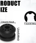 Dodge Ram Transfer Case Shifter Linkage Bushing Set With 2 E Clips Rubber Grommets Replacement For 1500 2500 3500 Heavy Duty Smooth Shifts Durable Fit Easy Installation Direct Fit OEM Quality, black rubber bushing 1.2cm