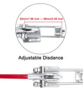 Heavy Duty Toggle Clamp Latch 2000 Lbs Capacity Self Locking U Bolt Adjustable For Tire Carriers Industrial Equipment Boxcars Smokers Lids And More 7.87 Inch Red Metallic 2 Pack, adjustable distance displayed