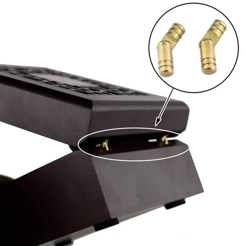 Close-up of 20Pcs Brass Barrel Hinges Set For Small Cabinets And Boxes, detailed view of concealed hinges in furniture setup