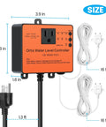 WiFi Sump Pump Controller With Alarm And Real Time Water Level Monitoring For Sump Submersible And Utility Pumps Smart App Remote Control Real Time Alerts For Failures And Overloads Keep Basement Dry And Prevent Floods. 3.9 x 3.3 in unit with 16 ft probes and plug