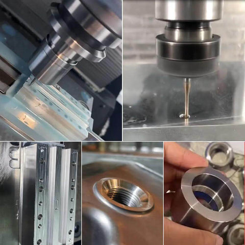 Metric carbide thread milling cutters set, 5 pcs, D3.15 x pitch 0.5–0.8, 60° thread angle for aluminum CNC