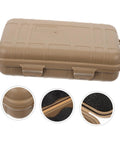 Five-Piece Wear-Resistant Tool Case for Outdoor Survival Gear, Shockproof and Weatherproof Storage Box in beige with foam lining