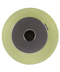 Top view of 100mm Aluminum Polyurethane Encoder Wheel For Rotary Encoders Pro Grade Workhorse Industrial Measuring Wheel For Velocity And Position