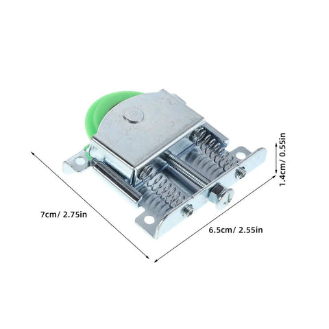 Heavy Duty Sliding Closet Door Hardware Roller Kit For Wardrobe And Cabinet Doors With Steel Frame And Nylon Reinforced Fiber Bearings For Quick Install No Sweat Getting Perfect Smooth Gliding Action For Any Household Home Project Upgrade Today. steel roller, 7cm x 6.5cm x 1.4cm