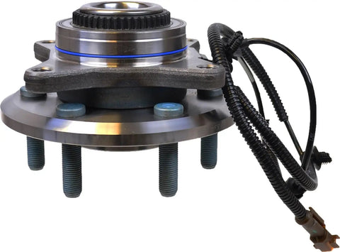 Heavy Duty Front Wheel Bearing And Hub Assembly For 2018-2020 Ford F-150 4WD with sensor and bolts for direct swap installation.