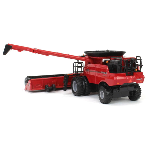 1/64 Axial-Flow 8260 Combine Diecast Model With Folding 4412F Corn Head And 40Ft Draper Head, clear windows, unloading auger