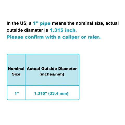 Two Pack Swivel Handrail Socket Base For 1 Inch Pipe Fits 1.315 Inch Outside Diameter, size chart for 1 inch pipe