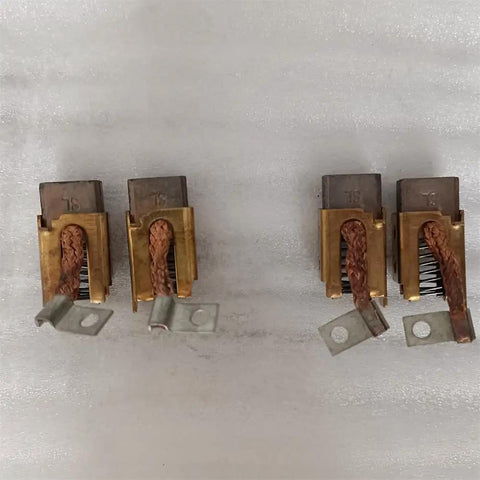 High Performance 4 Pack Graphite Carbon Brushes For Electric Forklift Steering Motor Replacement. 9x16x17mm size, durable construction.