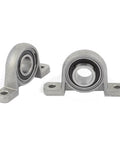 Thinking Process: KP003 aluminum alloy bearing block, 17mm bore, 2-piece mount for rotating shafts