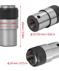 B16 GT12 Tapping Chuck Holder With Overload Protection For Machine Tools Beefed Up Pro Grade Precision Ground And Hardened Tooling Component For Female Thread Processing, 65mm