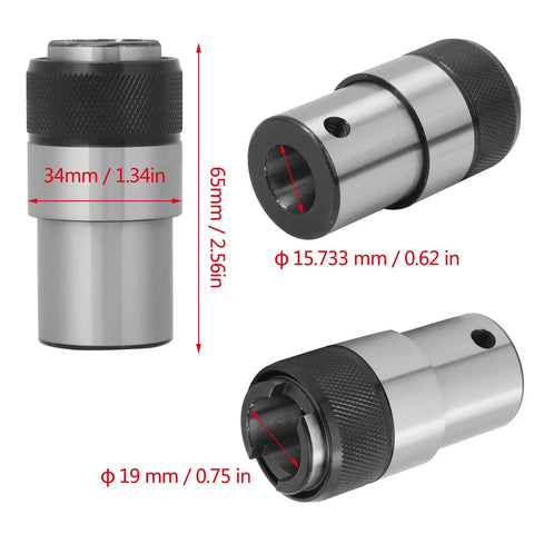 B16 GT12 Tapping Chuck Holder With Overload Protection For Machine Tools Beefed Up Pro Grade Precision Ground And Hardened Tooling Component For Female Thread Processing, 65mm