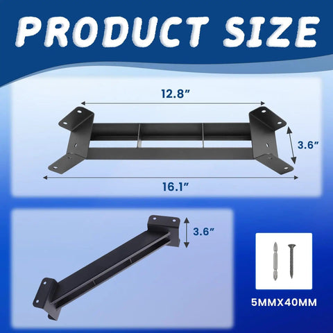 Heavy Duty 12 Pack 45 Degree Angle Pergola Bracket Kit For 4x4 Lumber Gazebo Construction Open Corner Steel Brackets 3.6x3.6 Inch Reinforcement For Wooden Structures with dimensions and screws visible.