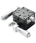 Motorized Rotary Positioning Stage XY 30x30mm LY30-L LY30-C LY30-R, precision stage with micrometer heads side view