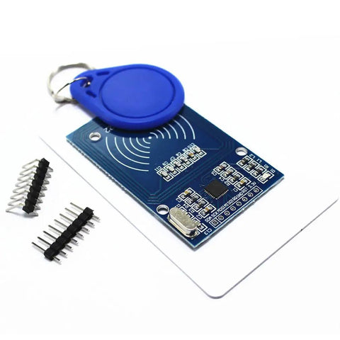 Mifare RC522 RFID Kit With Card Sensor Module Plus S50 Blank Cards And Key Ring For Arduino And Raspberry Pi Easy To Use Low Cost RFID Reader Bundle For Do It Yourself Projects.