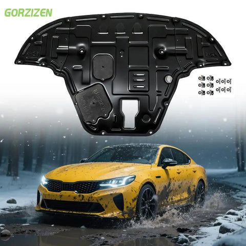 Heavy Duty Engine Splash Shield For Kia K5 2021 To 2025 with reinforced design, ideal for underbody protection against debris.