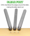 36 Piece Metal Stamping Kit With 5 Millimeter Uppercase Letter And Number Punch Stamps Set for crisp lettering on metal