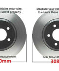 Street Ready Brake Kit For Nissan Pathfinder Murano Infiniti QX60 And X35 2013 To 2021 Front Rotors 12.60 Inches Rear 12.13 Inches