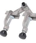 Heavy Duty Aluminum Pipe Clamp With Double Handles, 10 To 180 Degree Adjustable Swing Jaw, Right Angle Corner Clamp, close-up view