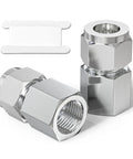 304 Stainless Steel Compression Tube Fitting Connector One Half Inch Tube OD To One Half Inch NPT Female Straight Adapter